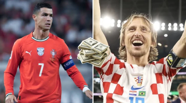 Cristiano Ronaldo y Luka Modric
