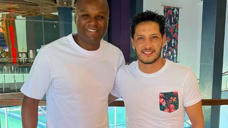 Aquivaldo Mosquera y &Aacute;ngel Reyna