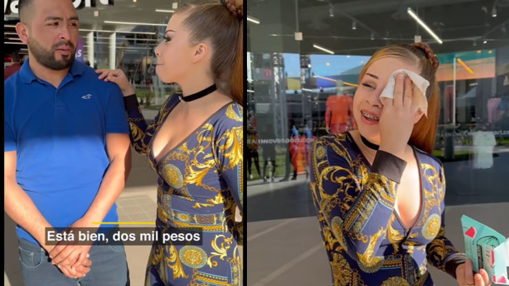 Video Mujer se desmaquilla para un reto y su novio la deja