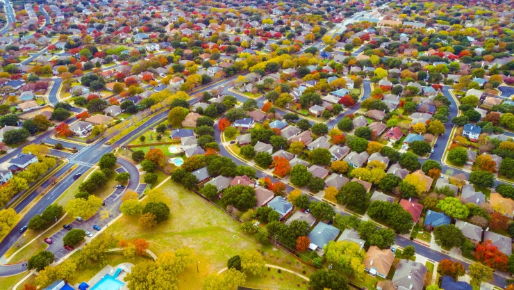 Vista a&eacute;rea de Austin, Texas