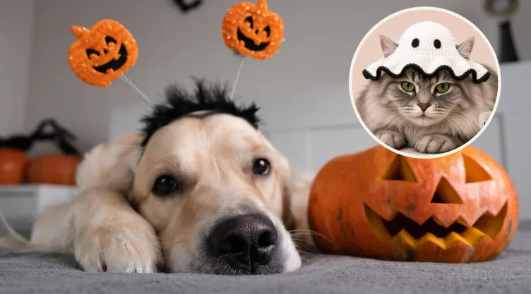 4 ideas de disfraces tejidos en crochet para que tu mascota robe miradas este Halloween