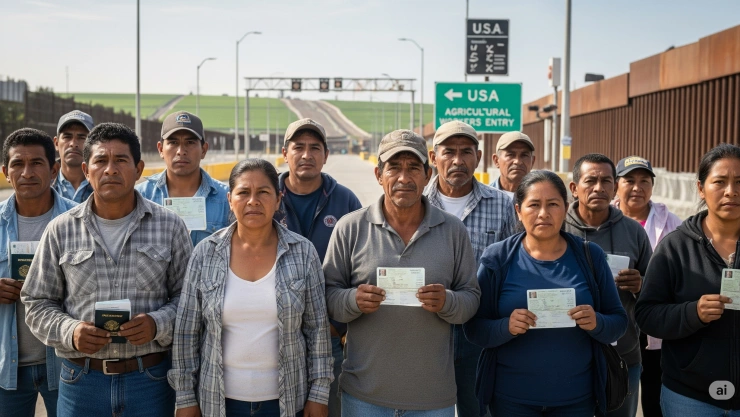 Tijuana: Visas de trabajo agrícola superan a las turísticas en 2025