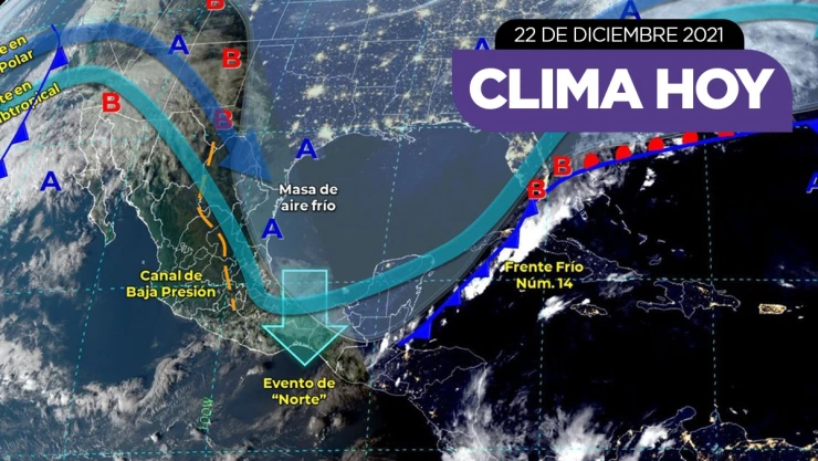 clima México 22 de diciembre