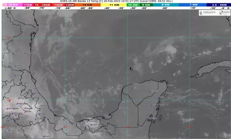 Clima en Quintana Roo 20 de febrero de 2023