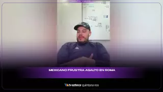 Así fue como un mexicano frustra intento de asalto en Roma, Italia | VIDEO