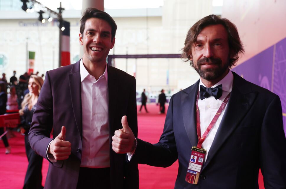 kaka y pirlo soreto mundial qatar 2022