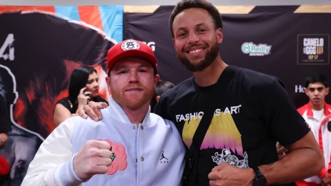 Canelo &Aacute;lvarez y Stephen Curry