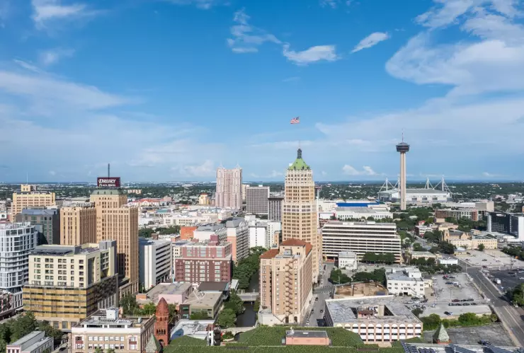 Vista de la ciudad de San Antonio, Texas