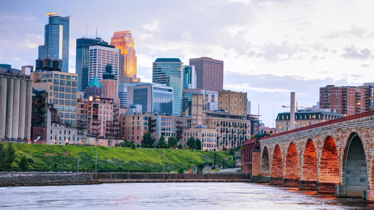 La ciudad de Minneapolis, Minnesota