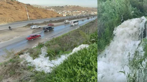 Tijuana Hoy: Ciudadanos denuncian fuga de agua en el bulevar 2000 este 17 de febrero