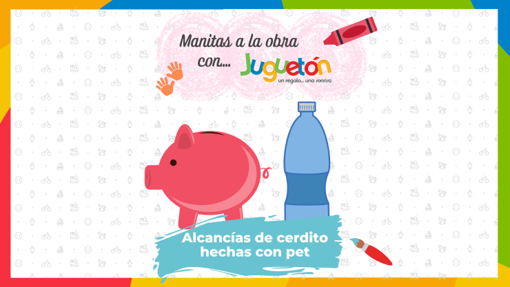 Crea tu propia manualidad, alcancía con forma de cerdito