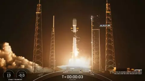 Falcon 9 B5 en el cielo de Chihuahua