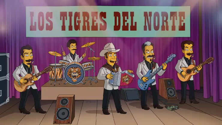 Los Tigres del Norte en Los Simpson