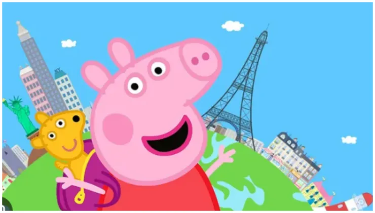 Bluey y Peppa Pig