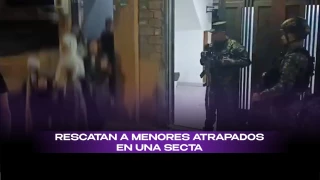 17 niños son rescatados de secta en Colombia.