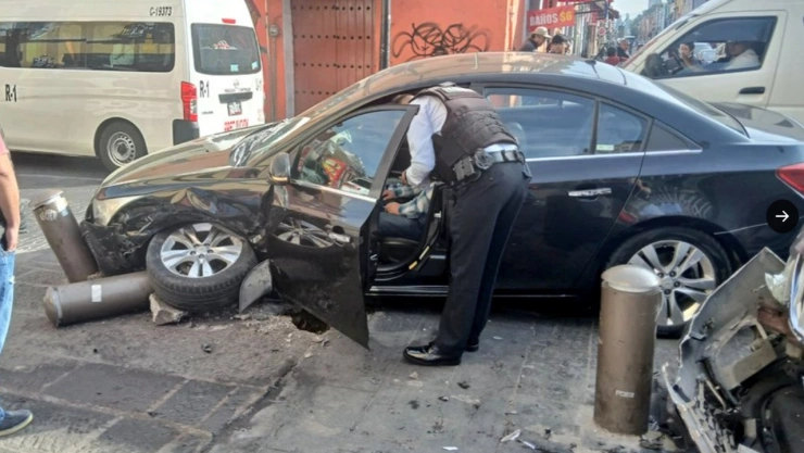 accidente centro histórico puebla hoy