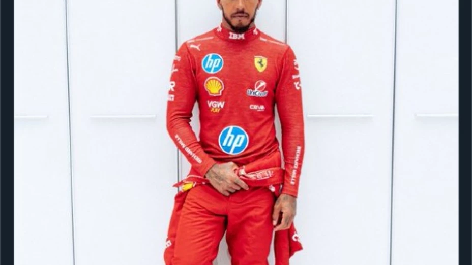 LEWIS HAMILTON EN FERRARI