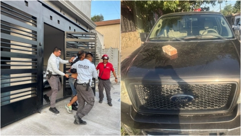 Camioneta-dañada-en-intento-de-suicidio-en-Monterrey-NL