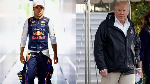 Este es el momento en el que Checo Pérez IGNORA a Donald Trump previo al GP de Miami 2024 (VIDEO)
