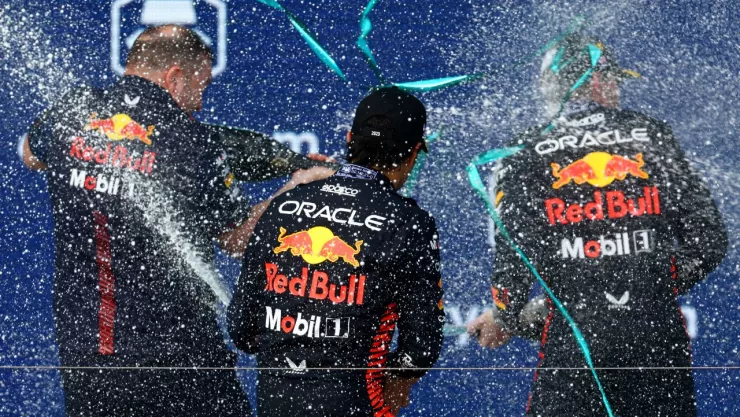 Checo Perez sube al podio en el GP de Miami