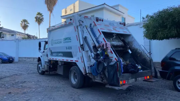 Camión de basura en Culiacán