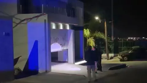 Casa baleada en la 5 de Mayo