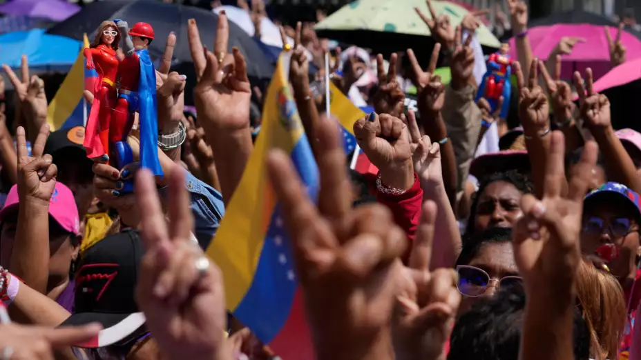 Partidarios de Nicolás Maduro, en Caracas, Venezuela.