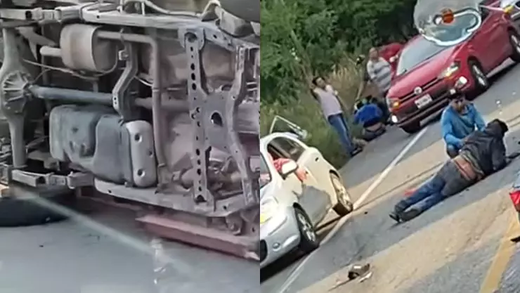 Accidente carretera Villahermosa - Frontera