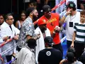 Floyd Mayweather con Anthony Davis y Vanderbit