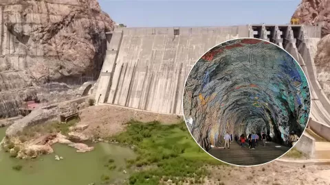 El Principio, mural en la Presa Huites