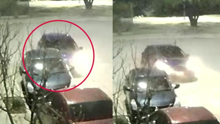 chocó dos vehículos estacionados