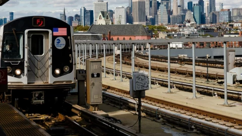 Imagen de vagón del Metro de Nueva York.