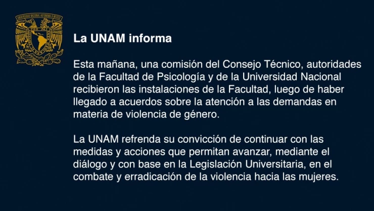 🔴 La UNAM informa. 