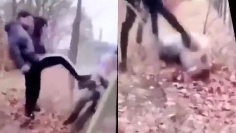 VIDEO | Supuesta abuelita es brutalmente golpeada por un grupo de jóvenes; fue arrojada al suelo y pateada