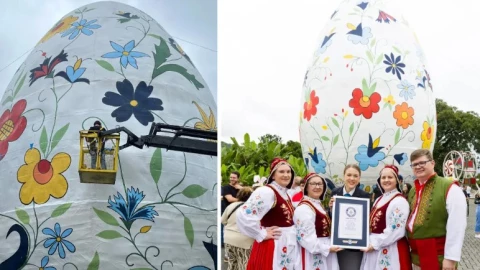Decoran huevo de Pascua y logran Record Guinness Mundial