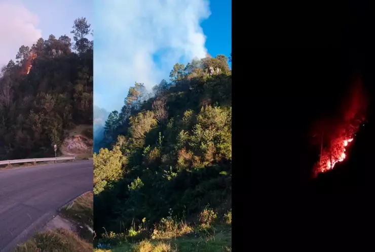 Incendio en San Juan Chamula