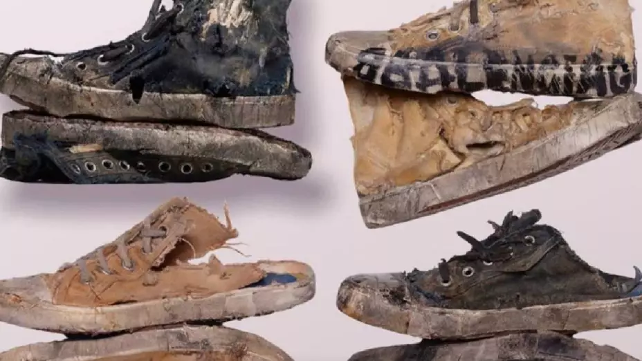 ¿Es broma Balenciaga lanza nuevos tenis rotos y sucios