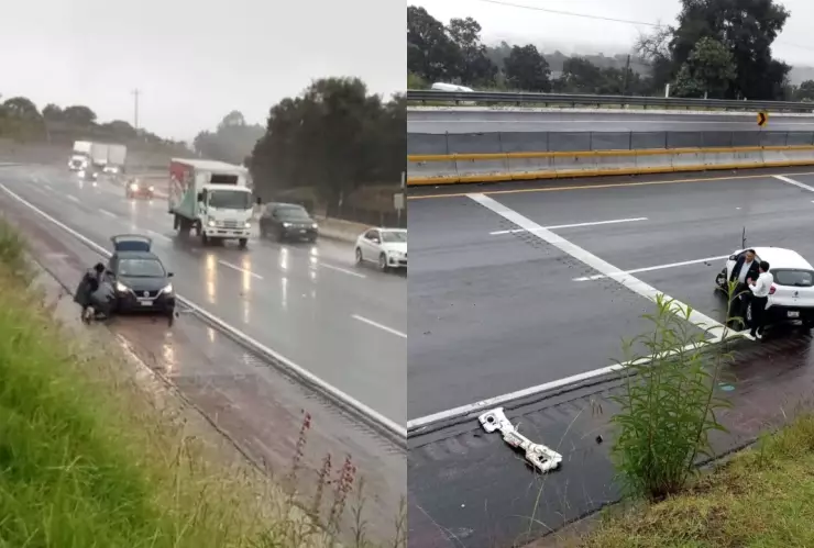 Reportan aparatoso accidente en la autopista México-Puebla hoy 26 de septiembre de 2024