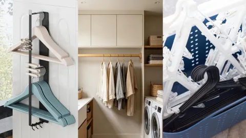 Ideas para organizar ganchos de ropa