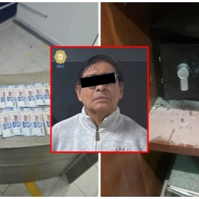 Detienen a cocinero por robo de caja fuerte en oficinas del CEN del PRI en CDMX.