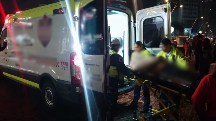 Festejos en la Avenida Juárez terminan en tragedia: Hombre sufrió accidente y resultó lesionado