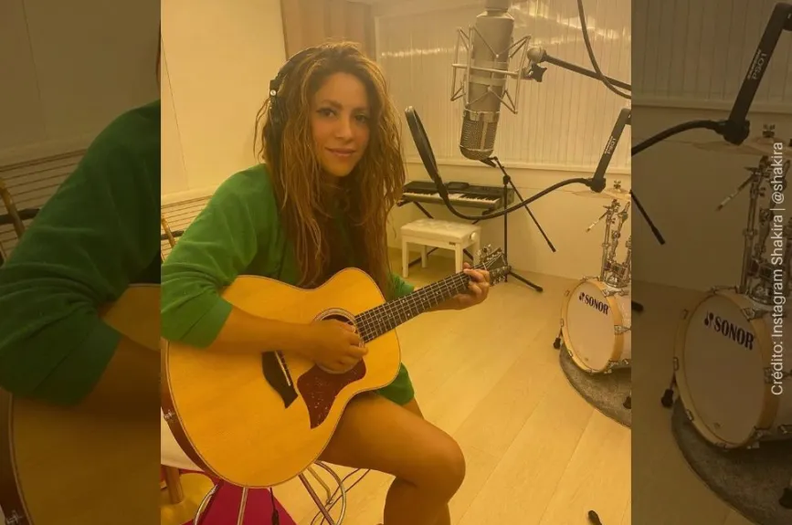 Shakira grabando.jpg