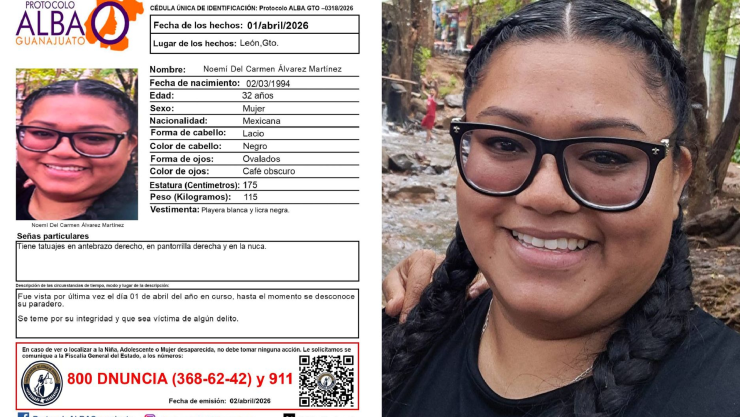 Noemí del Carmen Álvarez Martínez desaparecida León