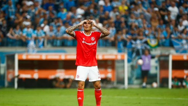 Paolo Guerrero, con el Inter de Porto Alegre
