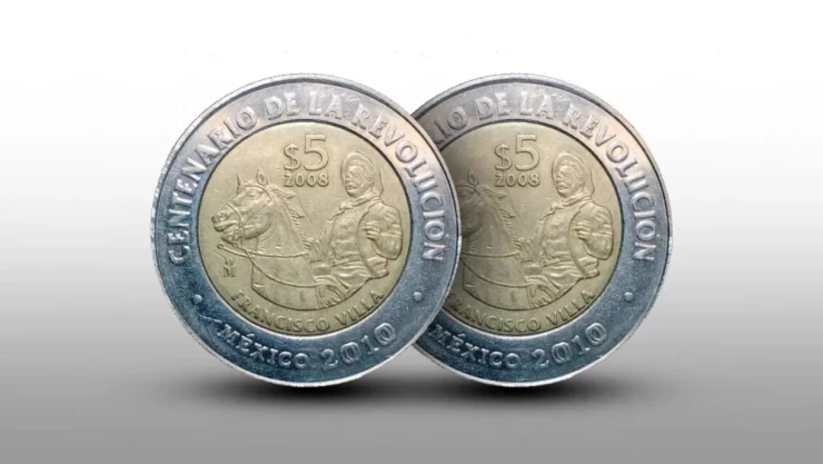 Moneda de 5 pesos del centenario de la Revolución se vende hasta en 700 mil pesos en línea