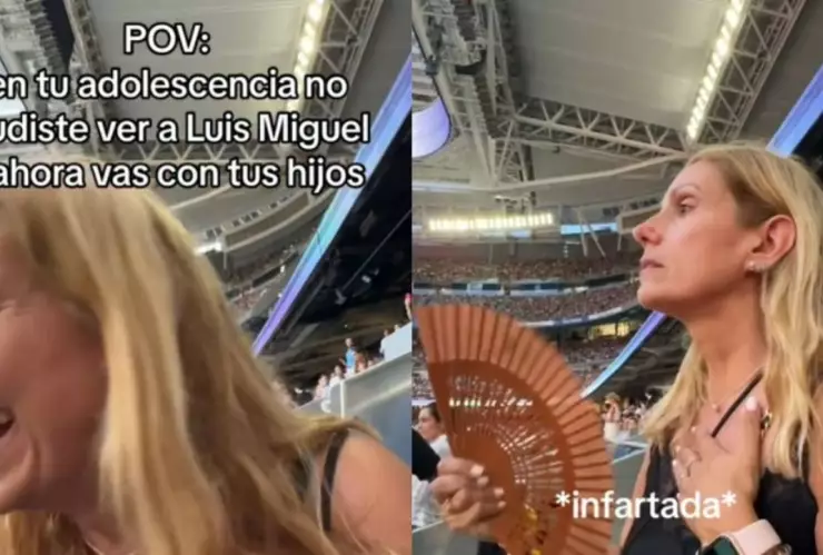 Española asiste al concierto de Luis Miguel tras décadas de espera y se viraliza