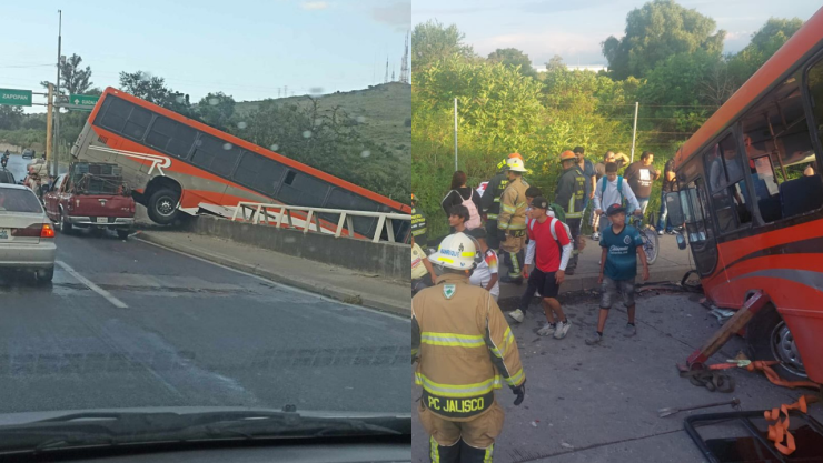 Carambola deja varios lesionados sobre Periférico Sur en Guadalajara