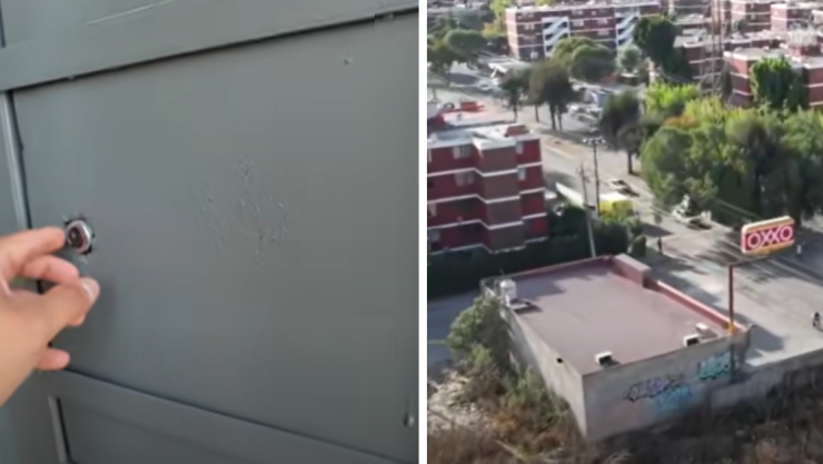 Por inseguridad este OXXO tiene ¡Puertas blindadas!