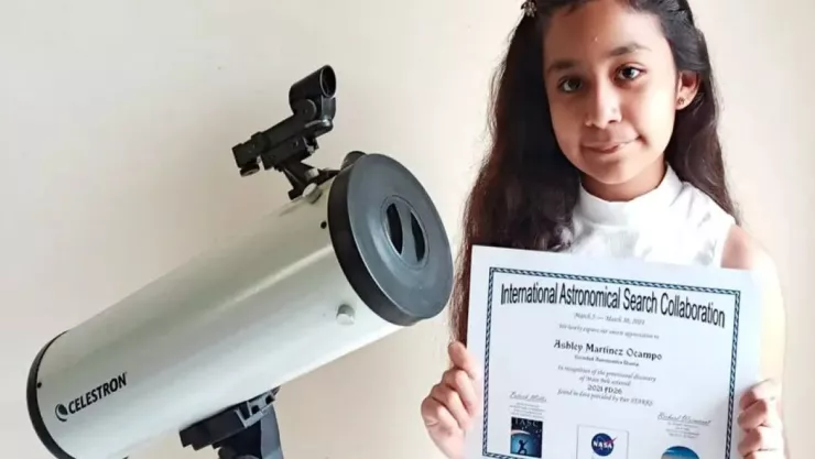 Niña mexicana descubre asteroide