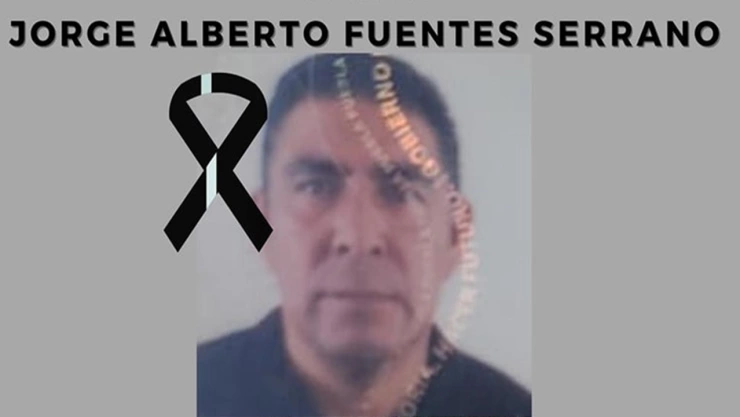 Al grito de JUSTICIA, dan el último adiós al taxista Jorge Alberto Fuentes Serrano que murió en choquE